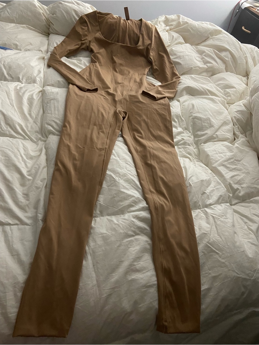 Skims Small All in One Long-Sleeve Sienna Onesie Jumpsuit - Picture 5 of 10